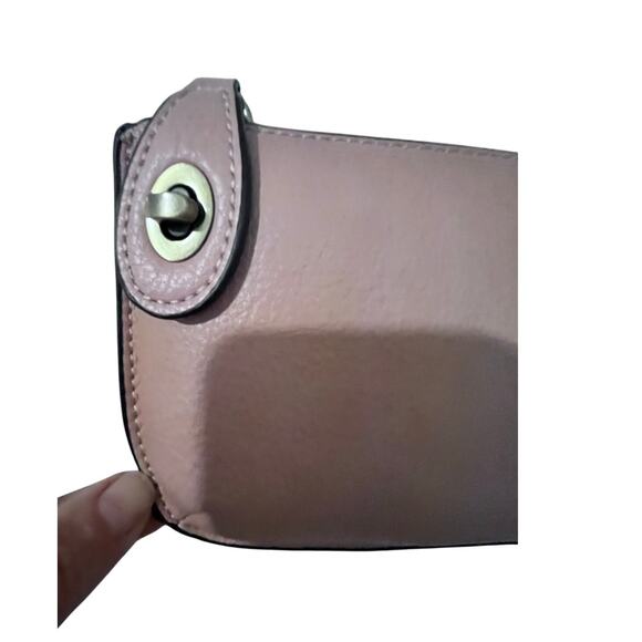 NWT Joy Leather Pink Crossbody with wristlet strap - Picture 4 of 10